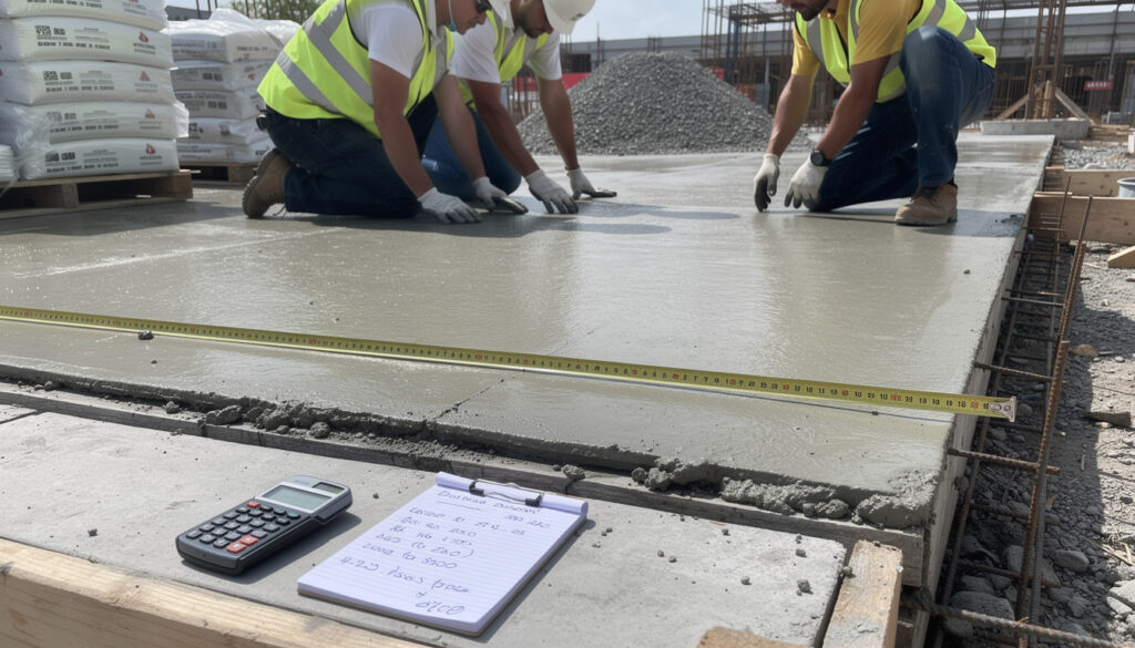 apprenez à calculer le dosage, l'épaisseur et le volume d'une dalle en béton pour vos travaux de construction avec notre guide pratique et détaillé.