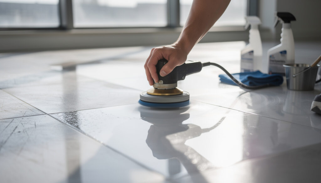 découvrez ce qu'est la cristallisation du carrelage, ses avantages et suivez notre guide étape par étape pour réaliser cette technique et redonner brillance et protection à vos sols.