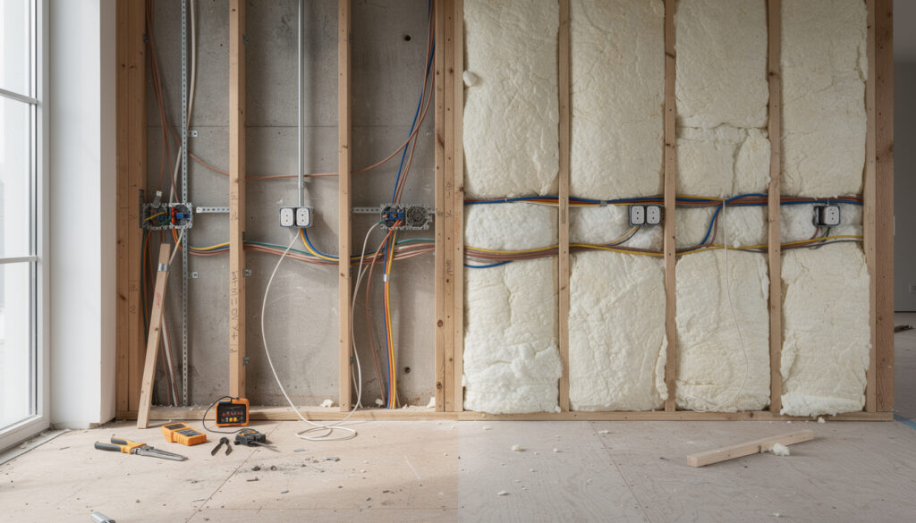 découvrez dans quel ordre réaliser vos travaux d'électricité et d'isolation pour optimiser sécurité et efficacité énergétique dans votre habitation.