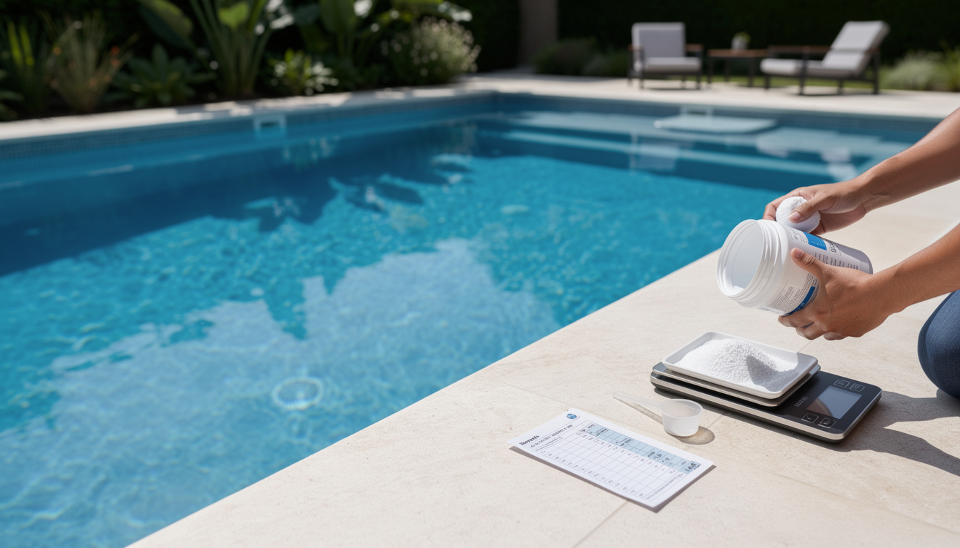 apprenez à doser correctement le chlore choc dans votre piscine grâce à notre guide simple avec calcul en m³ pour une eau propre et saine.